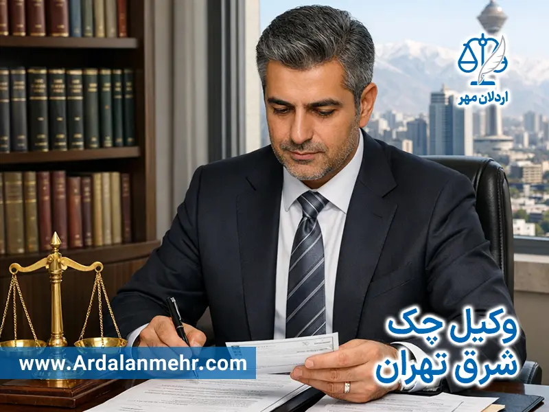 وکیل چک شرق تهران