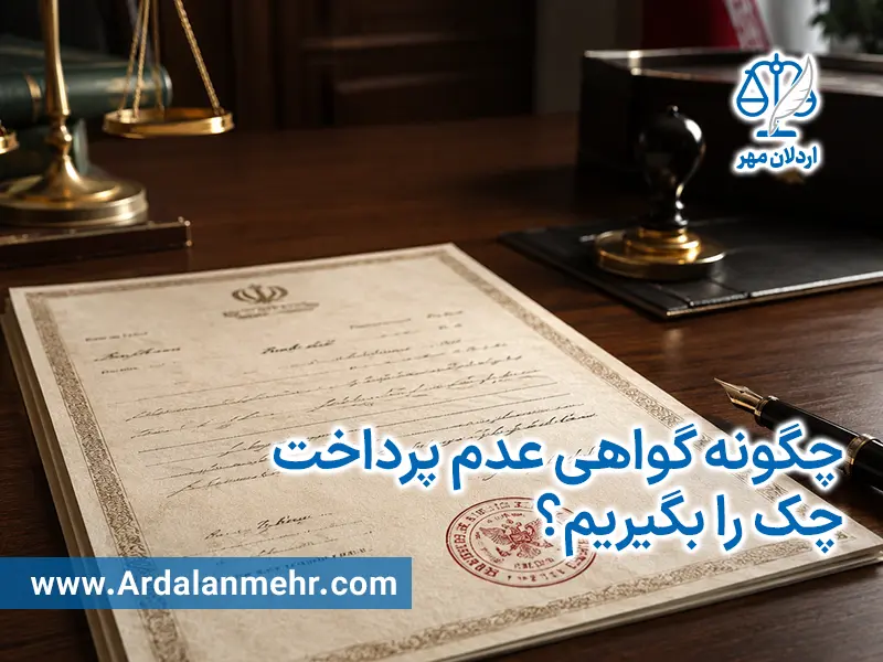چگونه گواهی عدم پرداخت چک را بگیریم؟