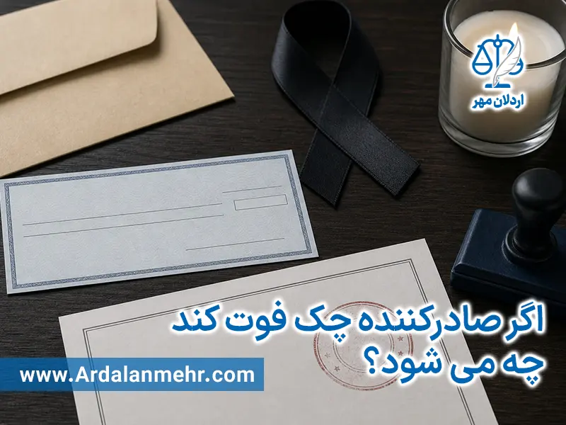 اگر صادرکننده چک فوت کند چه می شود؟